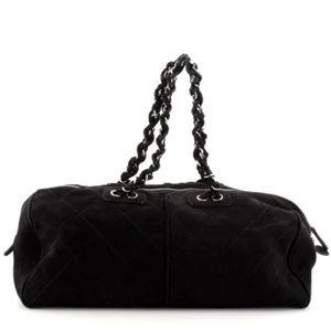 Authentic Chanel Ultimate Stitch Weekender Quilted Nubuck Large